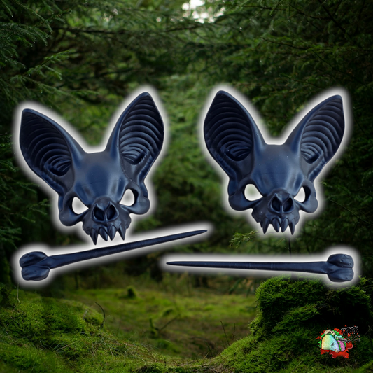 Mini bat hair pins