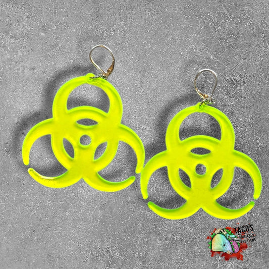 Biohazard earrings