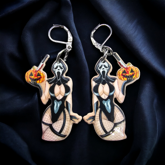 Sexy horror babe earrings