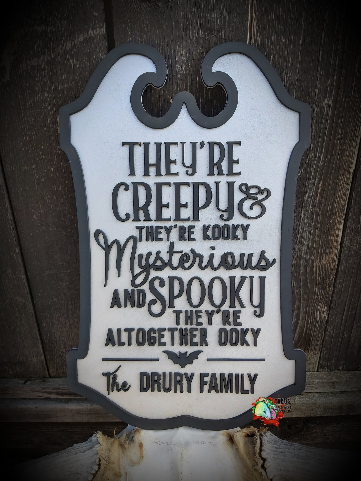 Addams Family sign