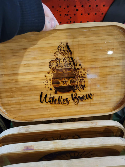 Witchy Wooden Trays