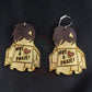 Wooden Ghost Earrings