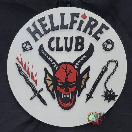 Hellfire Club Round Sign