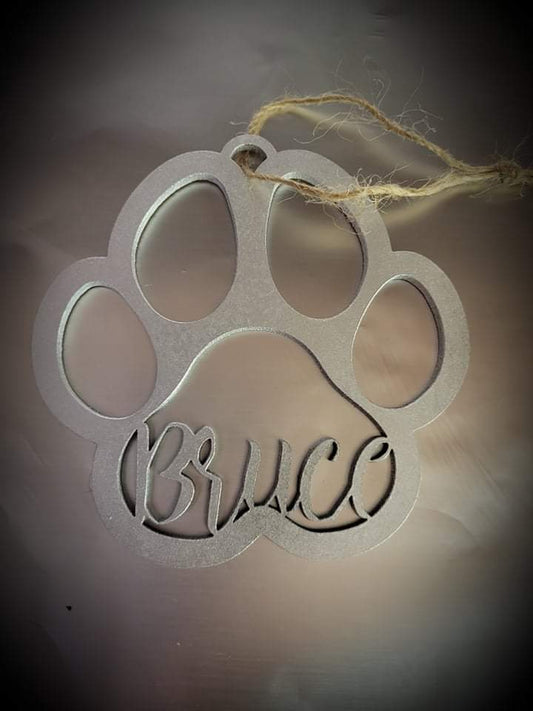 Personalized Paw Ornament